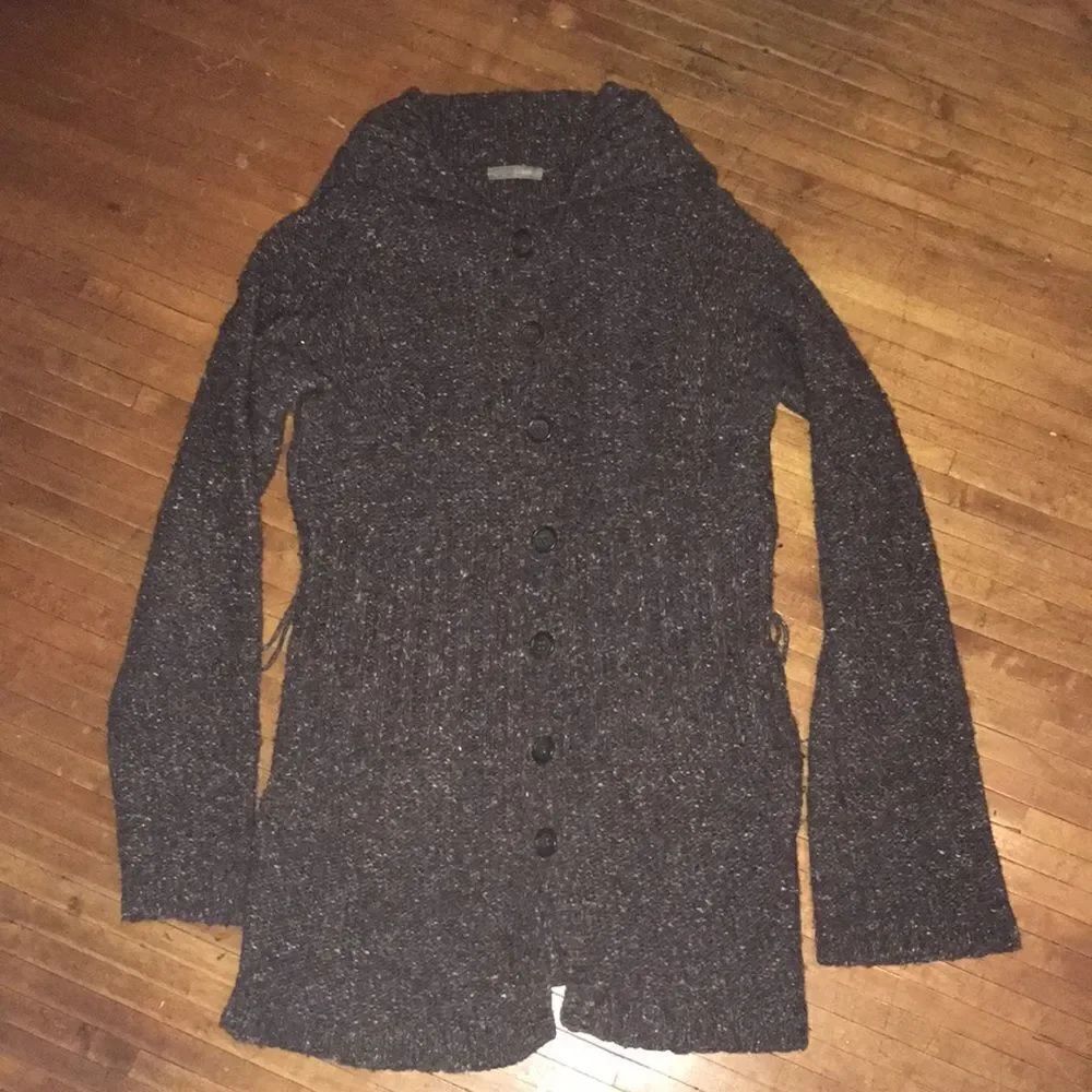 J Crew brown marbled sweater jacket